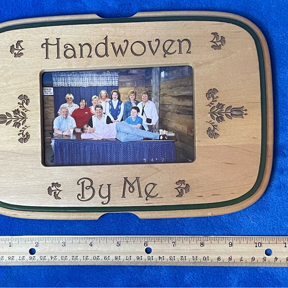 VINTAGE Wooden Lid/Frame for Longaberger Basket. Frame holds 4x6 Picture. - Picture 3 of 5